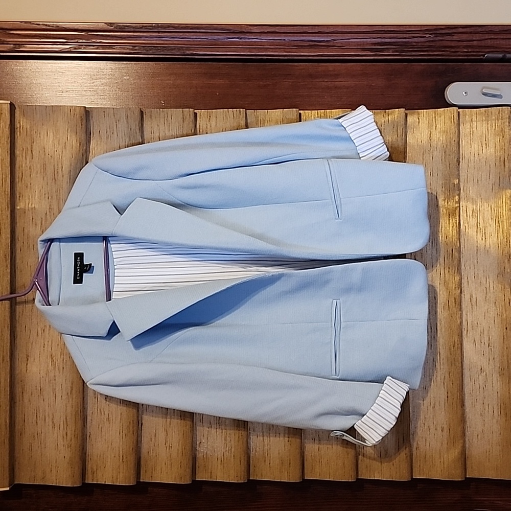 Blue Hawthorne knit blazer